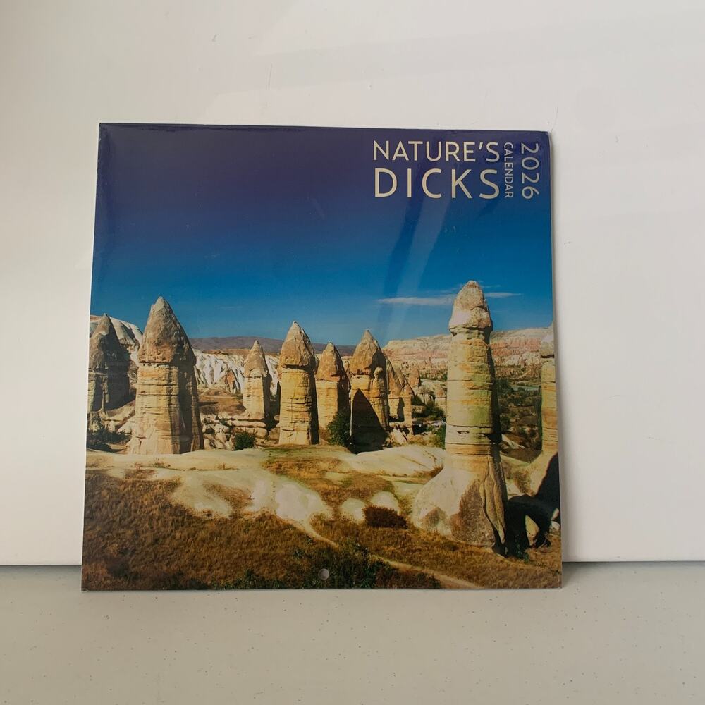 Nature's Dicks Calendar 2026 Gift Funny Calendar Joke Present Brand New Sealed